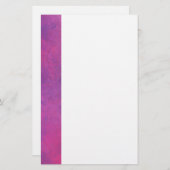 ピンクの水カラー抽象芸術テクスチャ 便箋 (正面/裏面)