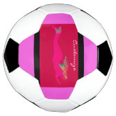 ピンクの水中人魚 サッカーボール (回転)