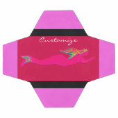 ピンクの水中人魚 サッカーボール (フラット)