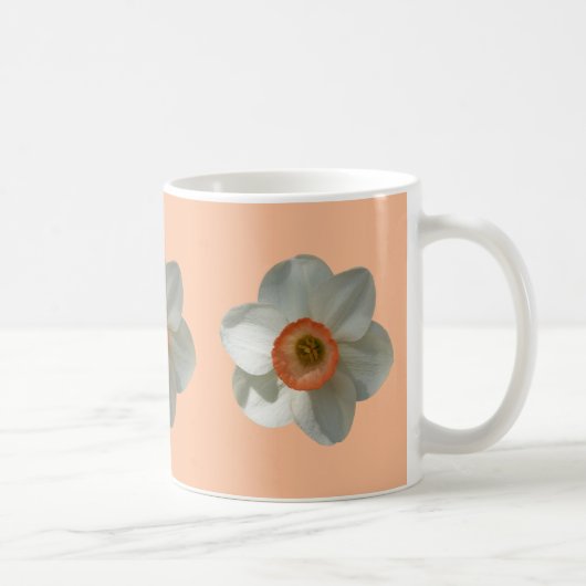 ピンクの水仙 春の花 コーヒーマグカップ (右)