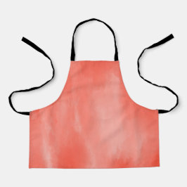 ピンクの水彩スタイル エプロン