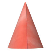 ピンクの水彩スタイル パーティーハット (裏面)
