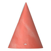 ピンクの水彩スタイル パーティーハット (左)