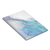 ピンクの水彩スパイラルフォトノートブック（80ページ） ノートブック (右側)