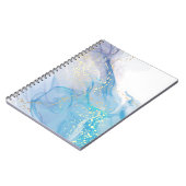 ピンクの水彩スパイラルフォトノートブック（80ページ） ノートブック (左側)