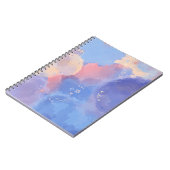 ピンクの水彩スパイラル写真ノート（80ページ） ノートブック (左側)