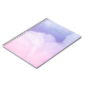 ピンクの水彩スパイラル写真ノート（80ページ） ノートブック (左側)