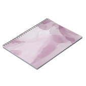 ピンクの水彩スパイラル写真ノート（80ページ） ノートブック (左側)