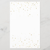 ピンクの水彩ハート サロンサービスメニュー チラシ (裏面)