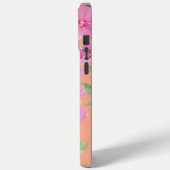 ピンクの水彩フラワー Case-Mate iPhoneケース (裏面 / 左)