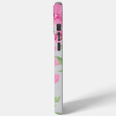 ピンクの水彩フラワー Case-Mate iPhoneケース (裏面 / 左)