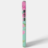 ピンクの水彩フラワー Case-Mate iPhoneケース (裏面 / 左)