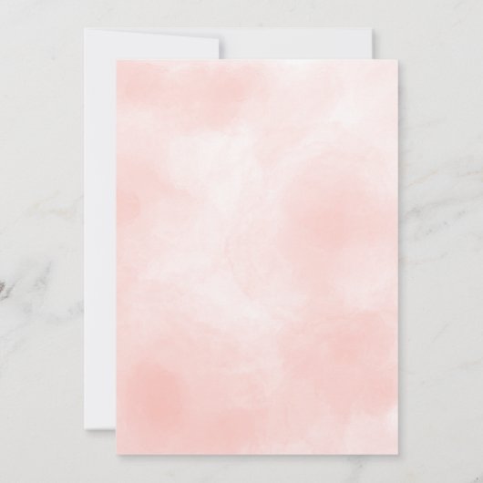 ピンクの水彩世界地図結婚の旅行 (裏面)