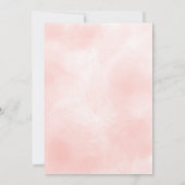 ピンクの水彩世界地図結婚の旅行 (裏面)