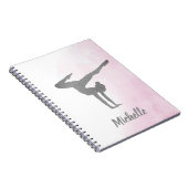 ピンクの水彩体操 ノートブック (右側)