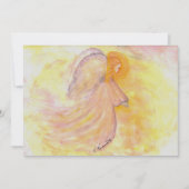 ピンクの水彩天使 (正面)