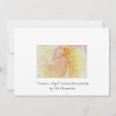 ピンクの水彩天使 (裏面)