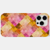 ピンクの水彩幾何学模様 Case-Mate iPhoneケース (裏面 (横))