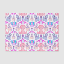 ピンクの水彩恐竜誕生日ベビーシャワー