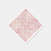 ピンクの水彩抽象パステル スタンダードカクテルナプキン (角)