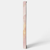 ピンクの水彩抽象芸術 SAMSUNG GALAXYケース (左側面)