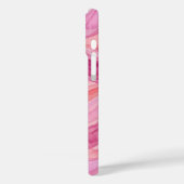 ピンクの水彩波パターン Case-Mate iPhoneケース (裏面 / 左)