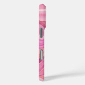 ピンクの水彩波パターン Case-Mate iPhoneケース (裏面 / 右)