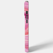 ピンクの水彩波パターン Case-Mate iPhoneケース (裏面 / 左)