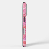 ピンクの水彩波パターン Case-Mate iPhoneケース (裏面 / 右)