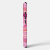 ピンクの水彩波パターン Case-Mate iPhoneケース (裏面 / 左)