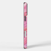 ピンクの水彩波パターン Case-Mate iPhoneケース (裏面 / 右)