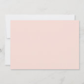 ピンクの水彩牡丹フローラガールフォトバプテスマ 招待状 (裏面)