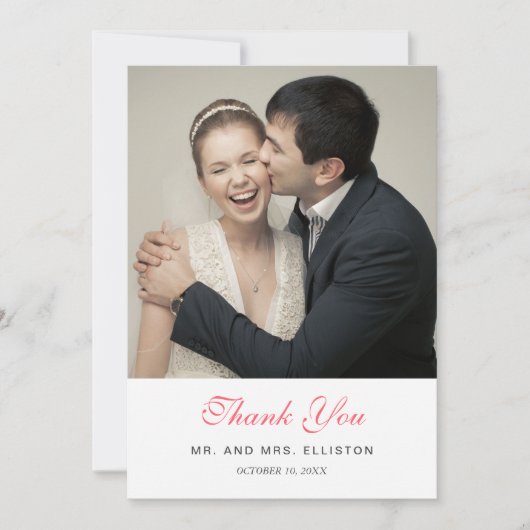 ピンクの水彩画の花パターン|は感謝していしています サンキューカード (正面)