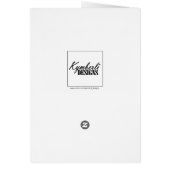 ピンクの水彩画の花少女提案 (裏面)