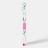 ピンクの水彩画の野の花の名前 Case-Mate iPhoneケース (裏面 / 左)