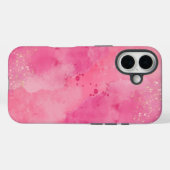 ピンクの水彩画リンクツリー | Case-Mate iPhoneケース (裏面 (横))