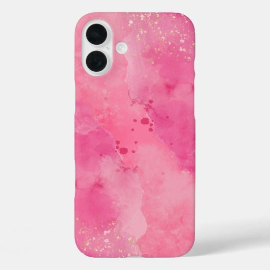 ピンクの水彩画リンクツリー | Case-Mate iPhoneケース (裏面)