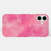 ピンクの水彩画リンクツリー | Case-Mate iPhoneケース (裏面 (横))