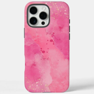 ピンクの水彩画リンクツリー | iPhone 16 PRO MAXケース