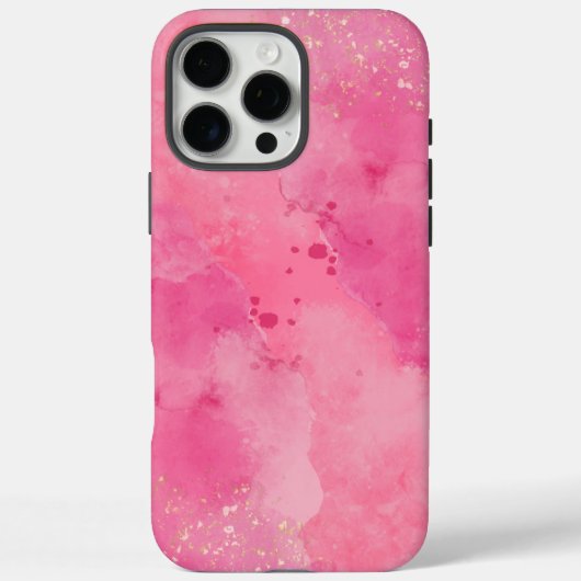 ピンクの水彩画リンクツリー | Case-Mate iPhoneケース (裏面)