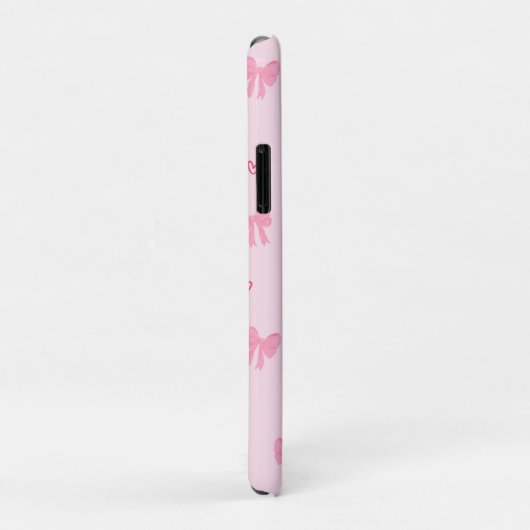 ピンクの水彩画風で遊び心のある花柄のスマホケース Case-Mate iPhoneケース (裏面/右)