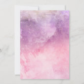 ピンクの水彩画 ベビーシャワー招待状 招待状 (裏面)