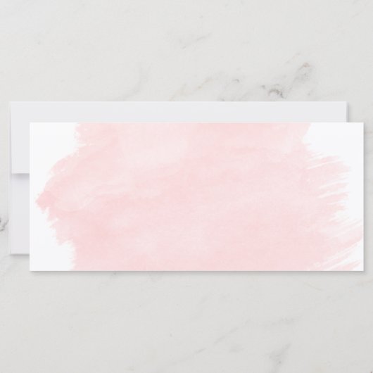 ピンクの水彩筆致のギフト券ロゴ (裏面)