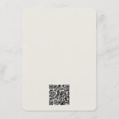 ピンクの水彩花のウェディング ディテール 封筒カバー エンクロージャーカード (裏面)