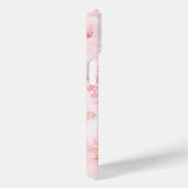 ピンクの水彩花柄 Case-Mate iPhoneケース (裏面 / 右)