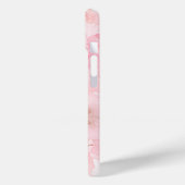 ピンクの水彩花柄 Case-Mate iPhoneケース (裏面 / 左)