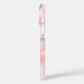 ピンクの水彩花柄 Case-Mate iPhoneケース (裏面 / 左)