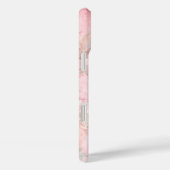 ピンクの水彩花柄 Case-Mate iPhoneケース (裏面 / 右)