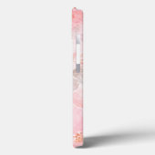 ピンクの水彩花柄 Case-Mate iPhoneケース (裏面 / 左)