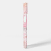 ピンクの水彩花柄 Case-Mate iPhoneケース (裏面 / 右)